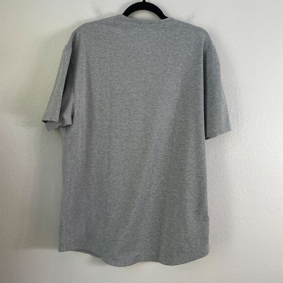 Bylt Mens Drop Cut Short Sleeve Lux T Shirt XL Gray Cotton Stretch Crew Neck Top - Picture 7 of 7